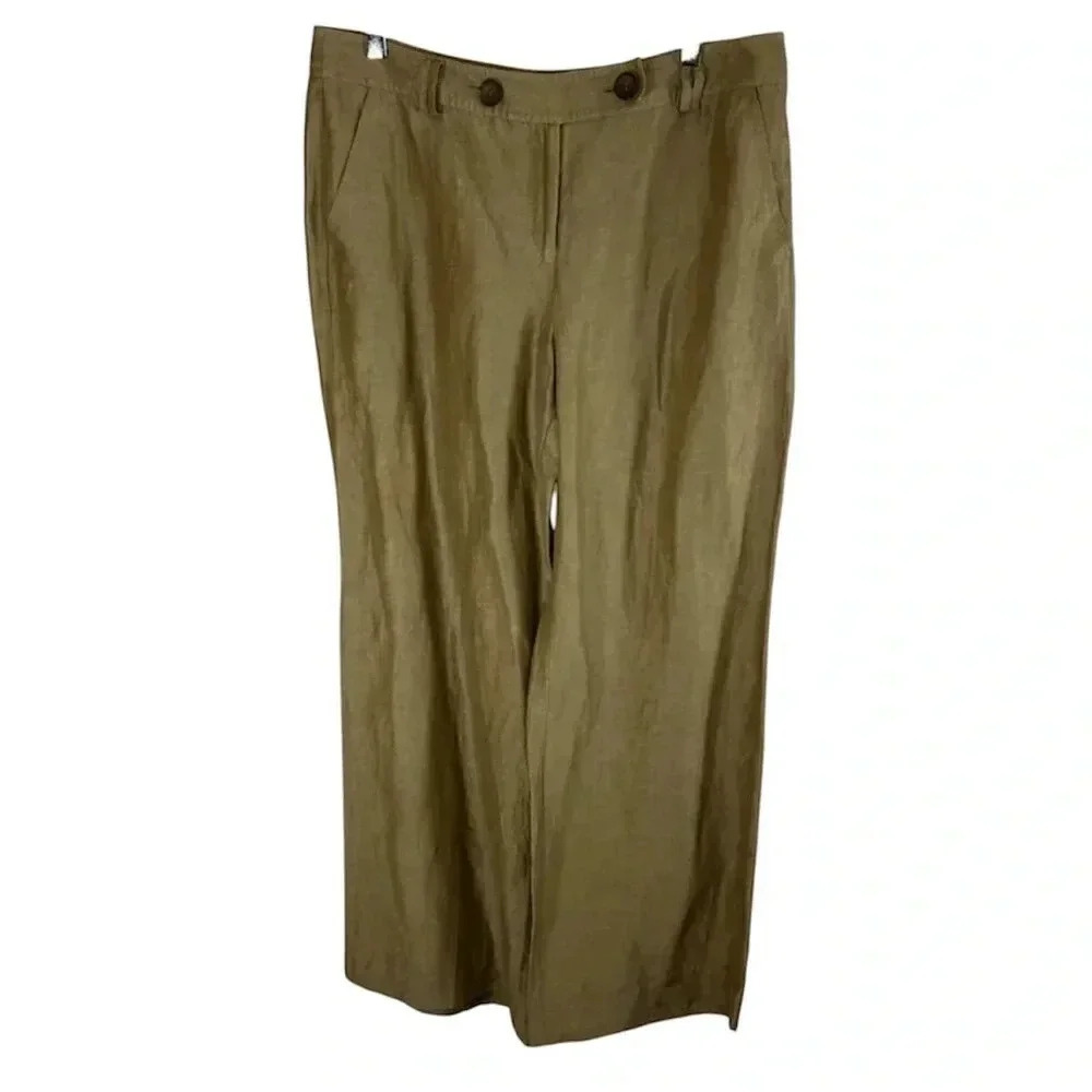 Talbots Collection Size 12 Rayon Pants Trousers Casual Brunch Coastal Office